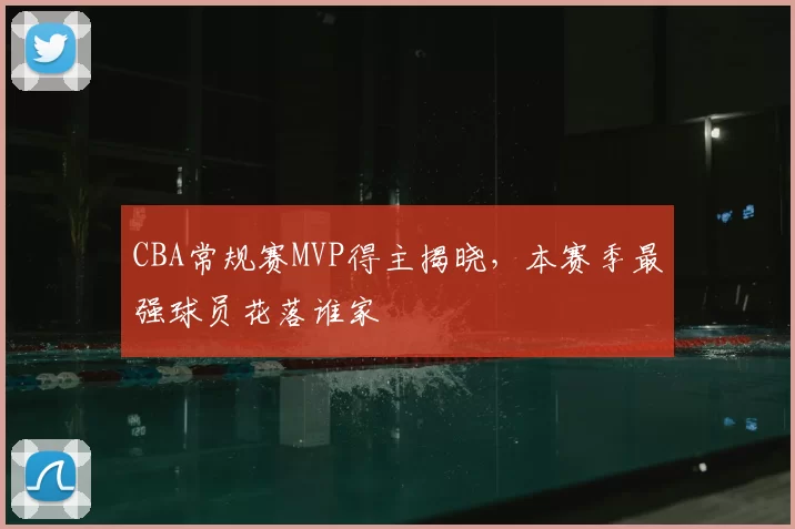 CBA常规赛MVP得主揭晓，本赛季最强球员花落谁家